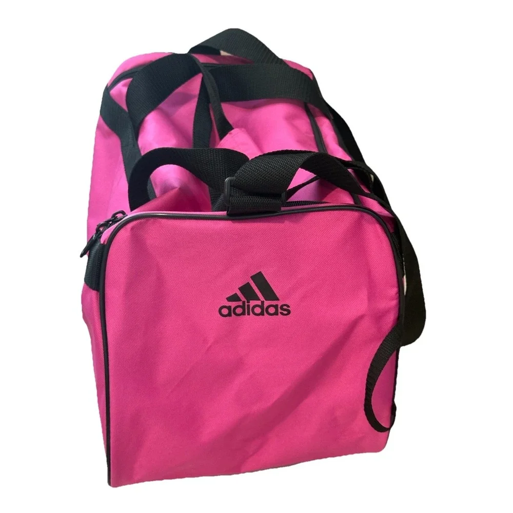 Adidas Diablo Small Duffel Bag Intense Pink Black Gym Sports Travel Carry On